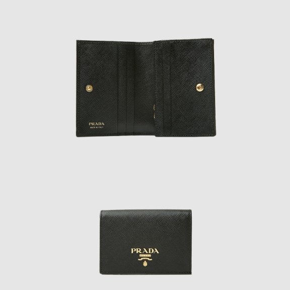 프라다 가죽 반지갑 1MV021