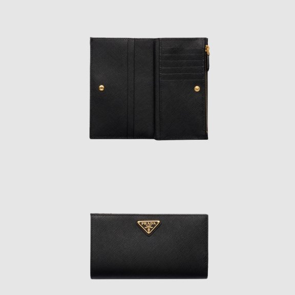 프라다 가죽 장지갑 1ML009