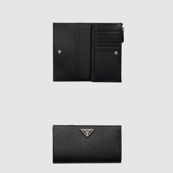 프라다 가죽 장지갑 1ML009
