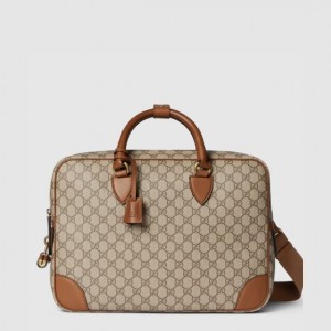 Gucci 엠블럼 미디엄 브리프케이스 821149