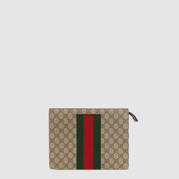 Gucci 수프림 웹 클러치 475316
