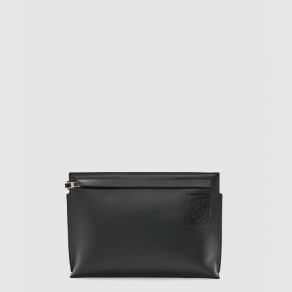 Loewe T 파우치 새틴 카프스킨
