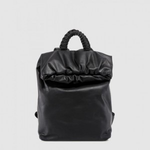 Bottega Veneta 롤 탑 레더 백팩 629858