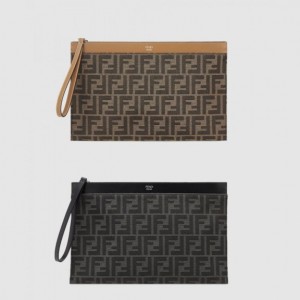 Fendi 자카드 플랫 파우치 미디엄 7N0134