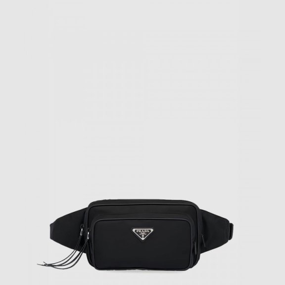 Prada 가죽 트리밍 벨트백 1BL010