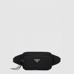 Prada 가죽 트리밍 벨트백 1BL010