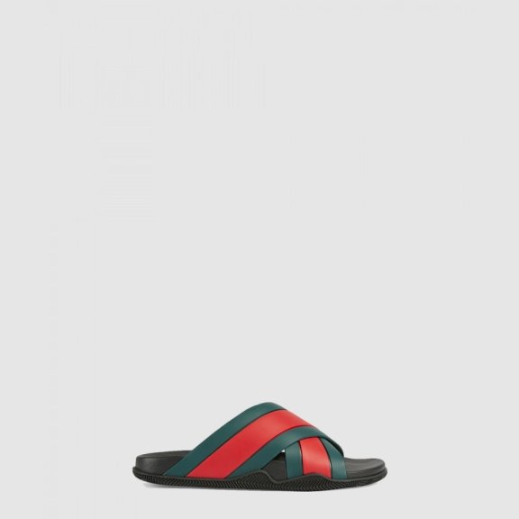 구찌 웹 러버 슬리퍼 630326