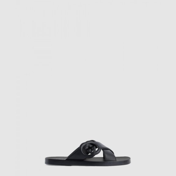 구찌 인터로킹 G 슬라이드 샌들 738471