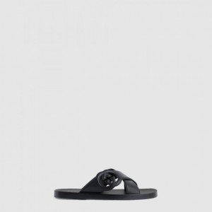 구찌 인터로킹 G 슬라이드 샌들 738471