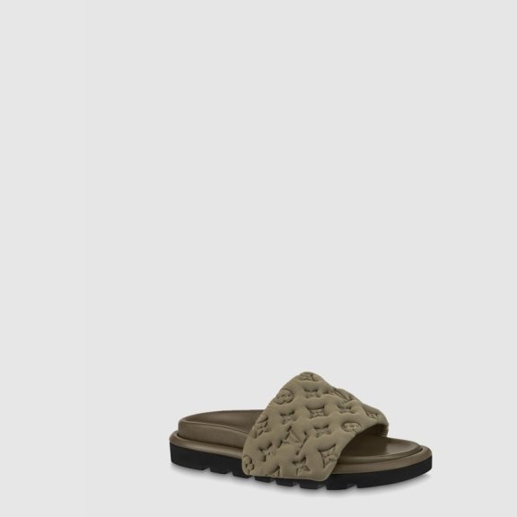 루이비통 풀 필로우 플랫 컴포트 뮬 1AA1E7