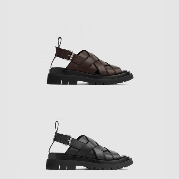 알렉산더맥퀸 러그 스트랩 샌들 755129